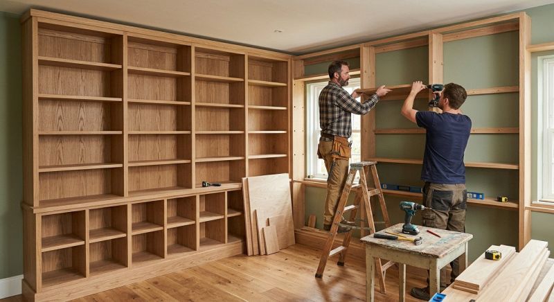 Bookcase Construction in Charlotte, NC