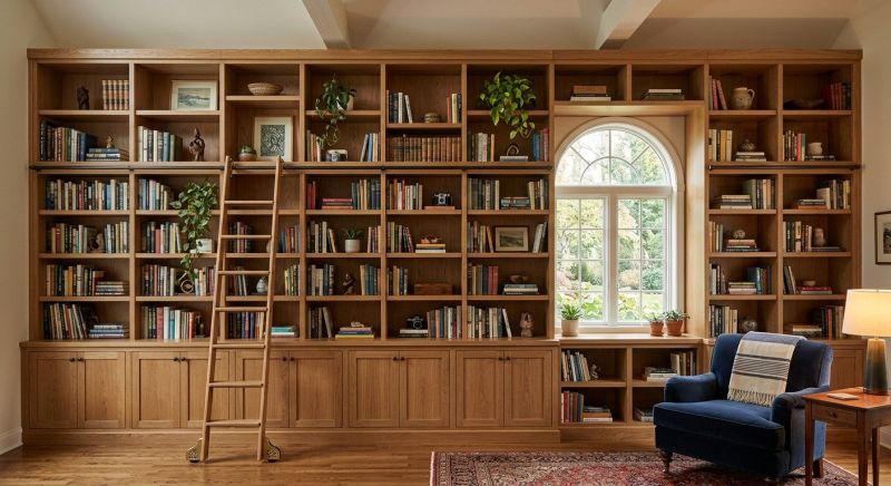 Custom Bookshelves Installation in Charlotte, NC