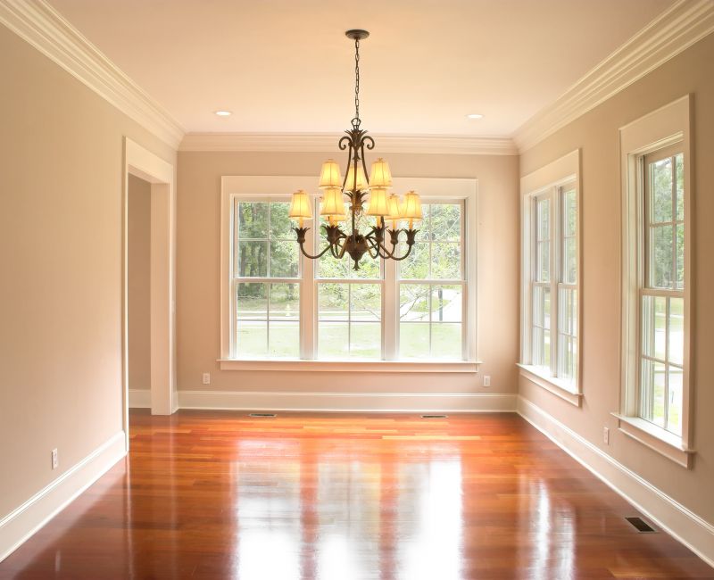 Elegant Crown Molding in Living Room