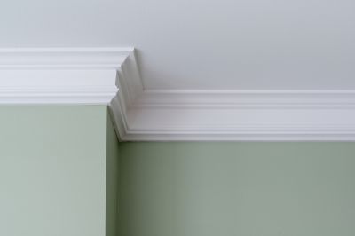 Styled Interior with Crown Molding