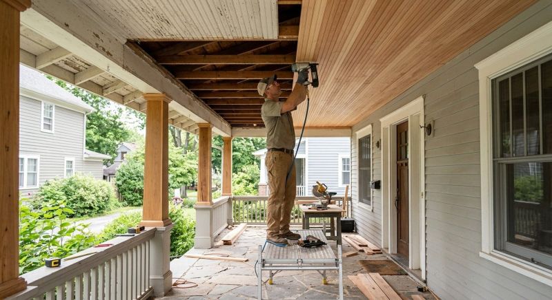 Deck Ceiling Installation in Kansas City, KS