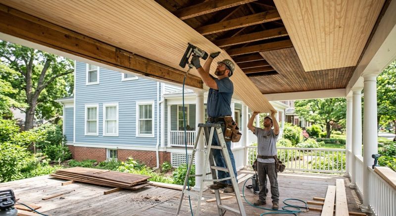 Deck Ceiling Installation in Kansas City, KS