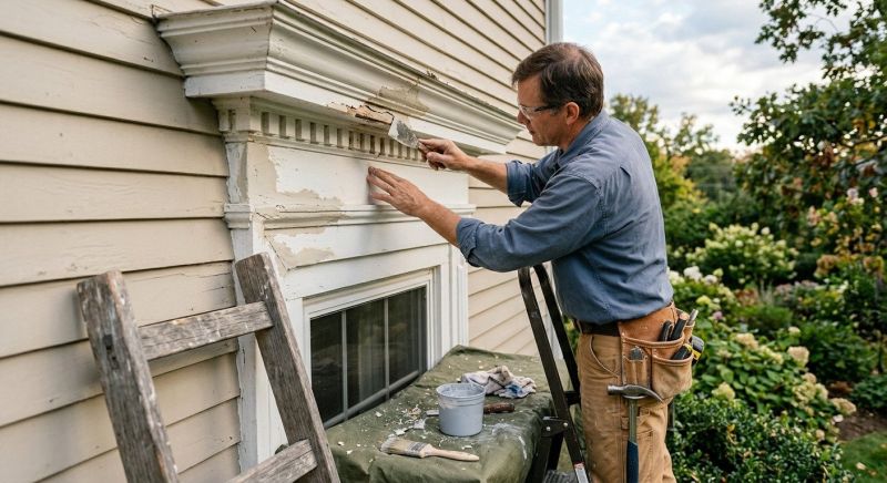 Exterior Window Molding Repair in Overland Park, KS