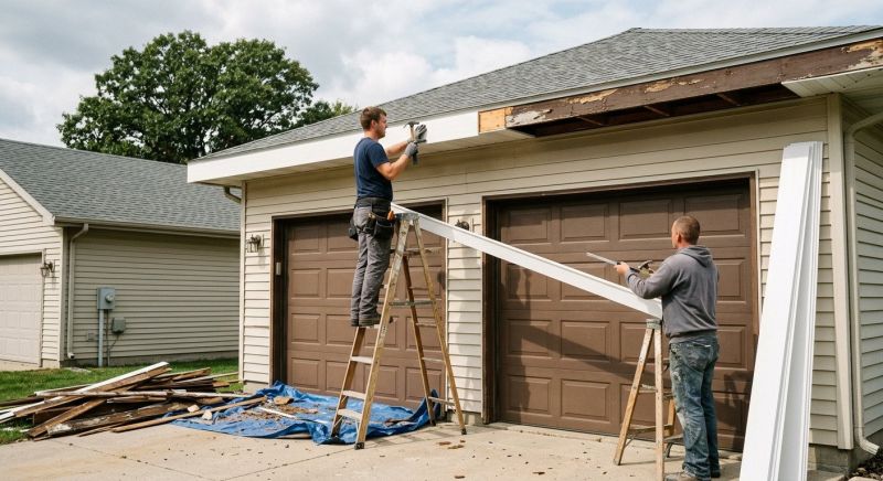 Garage Fascia Replacement in Conroe, TX