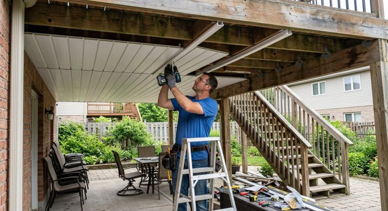 Under Deck Ceiling Repair in Alpharetta, GA